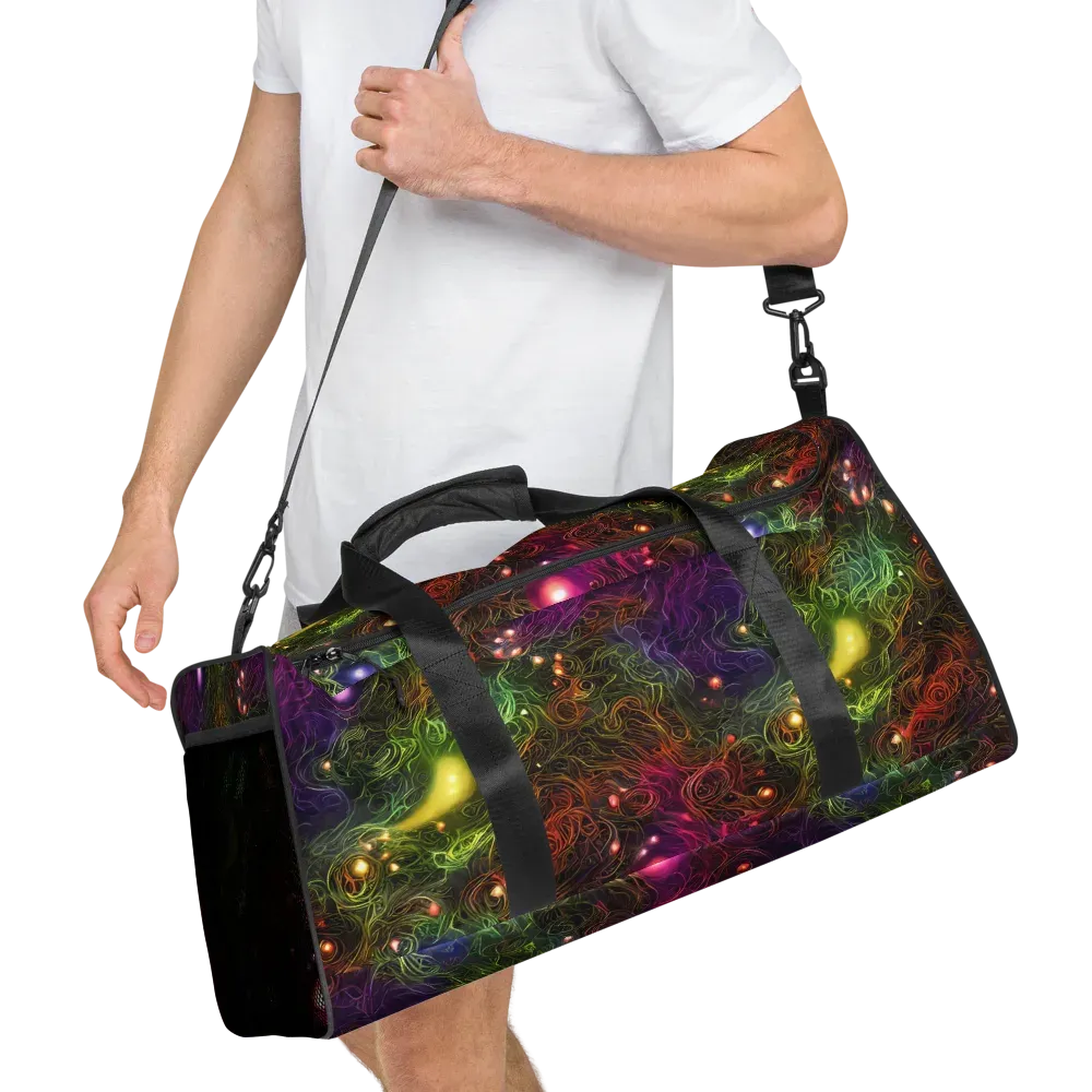 Cosmic Tendrils on Duffle Bag — Right Front