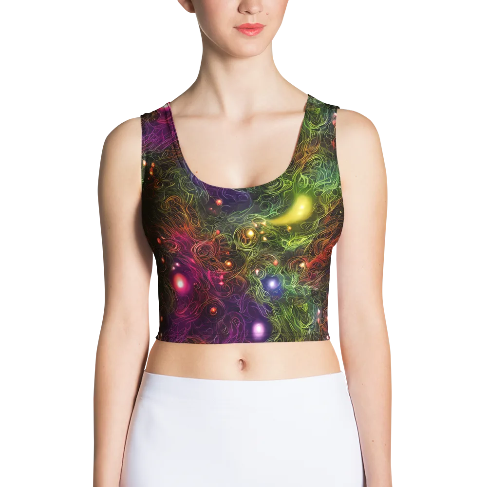 Cosmic Tendrils on Crop Top — Front