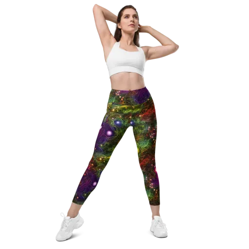 Cosmic Tendrils on a Leggings with Pockets