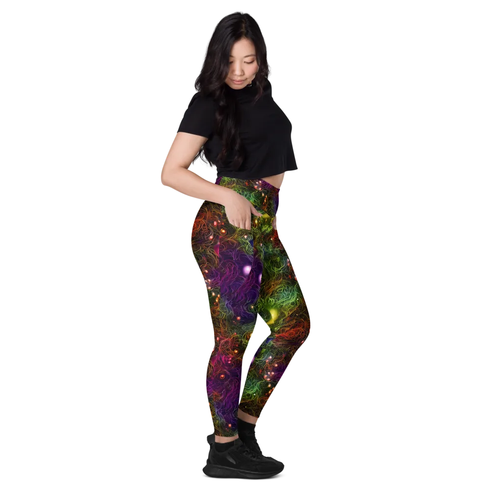 Cosmic Tendrils on Leggings with Pockets — Right