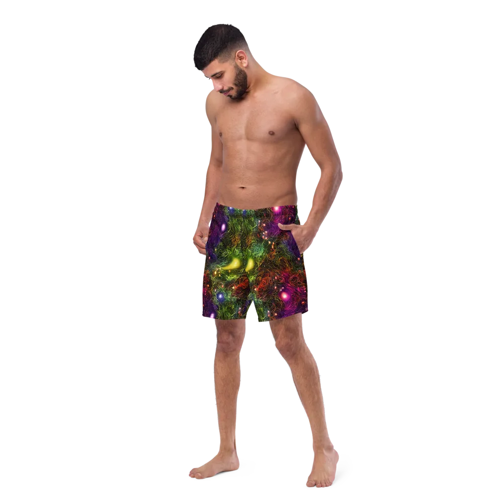 Cosmic Tendrils on Swim Trunks — Left Front