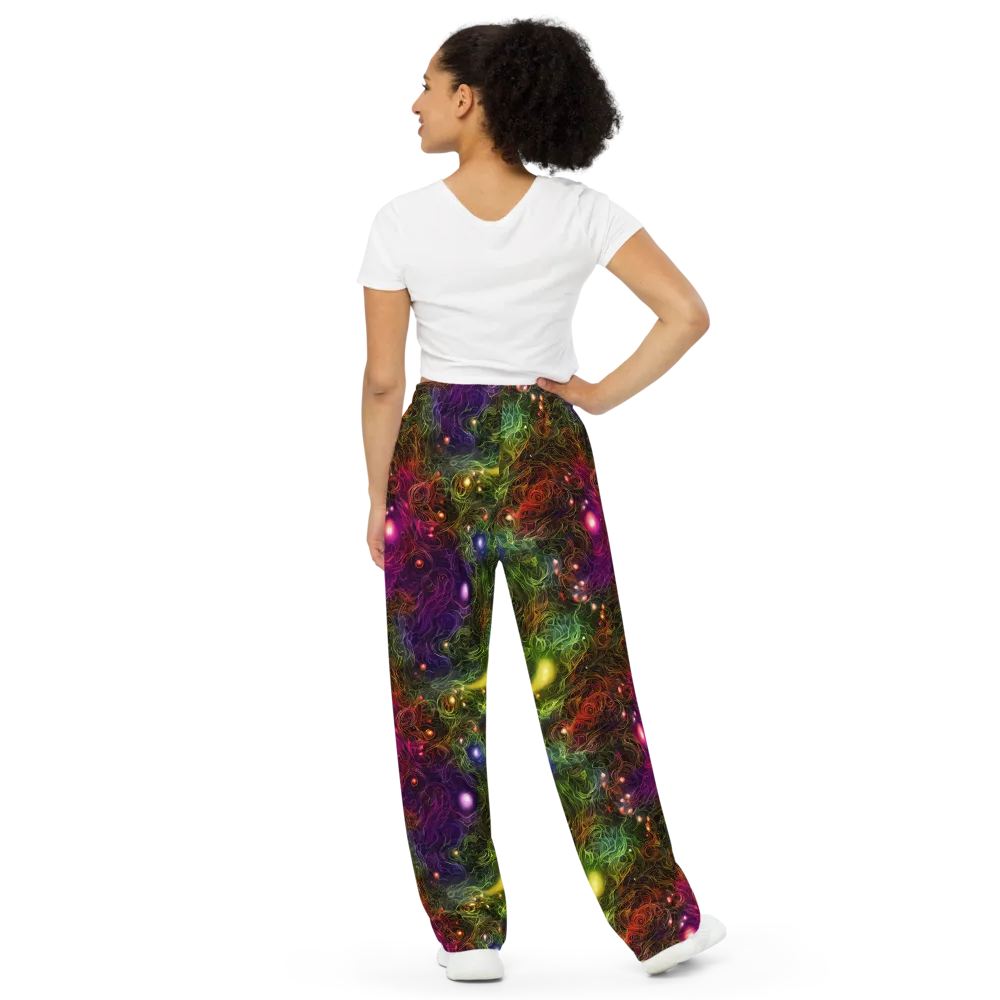 Cosmic Tendrils on Wide-Leg Pants — Back