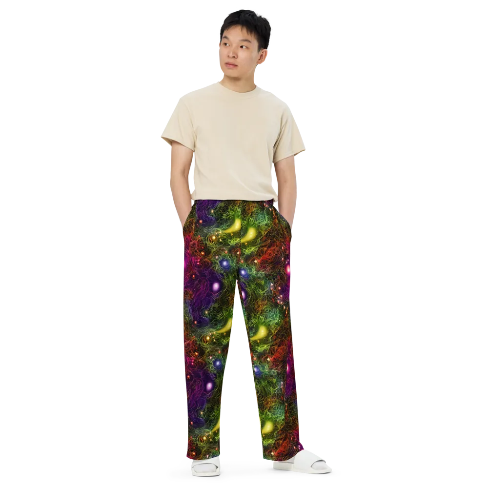 Cosmic Tendrils on Wide-Leg Pants — Front