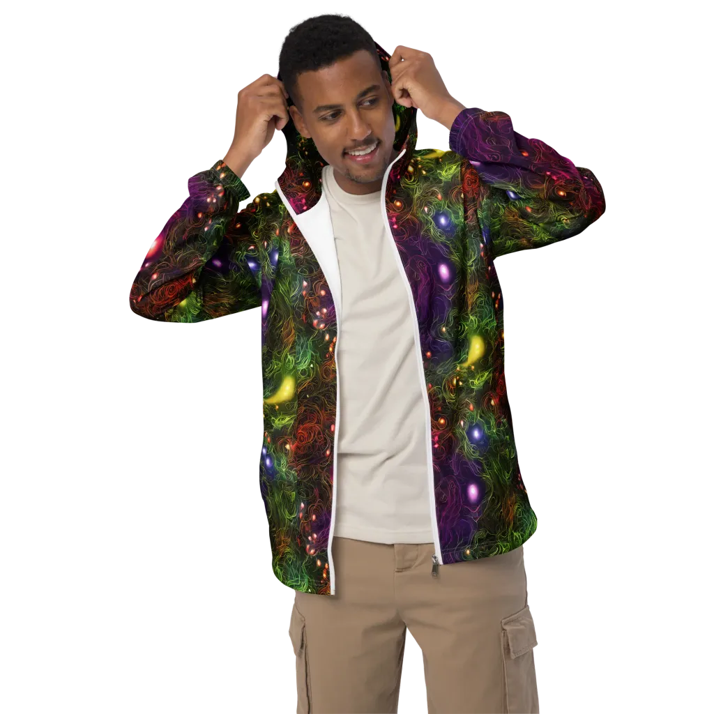 Cosmic Tendrils on Men's Windbreaker — Front