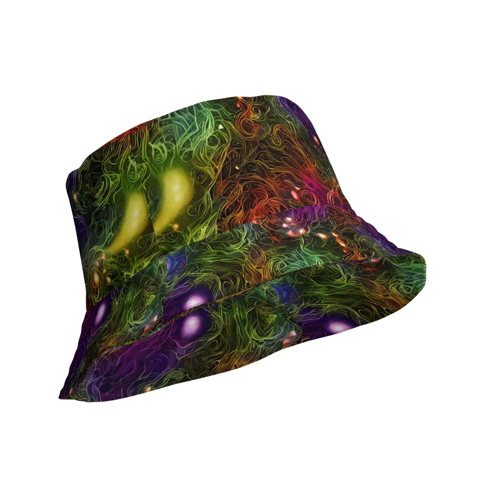 Cosmic Tendrils on Reversible Bucket Hat — Product details Outside