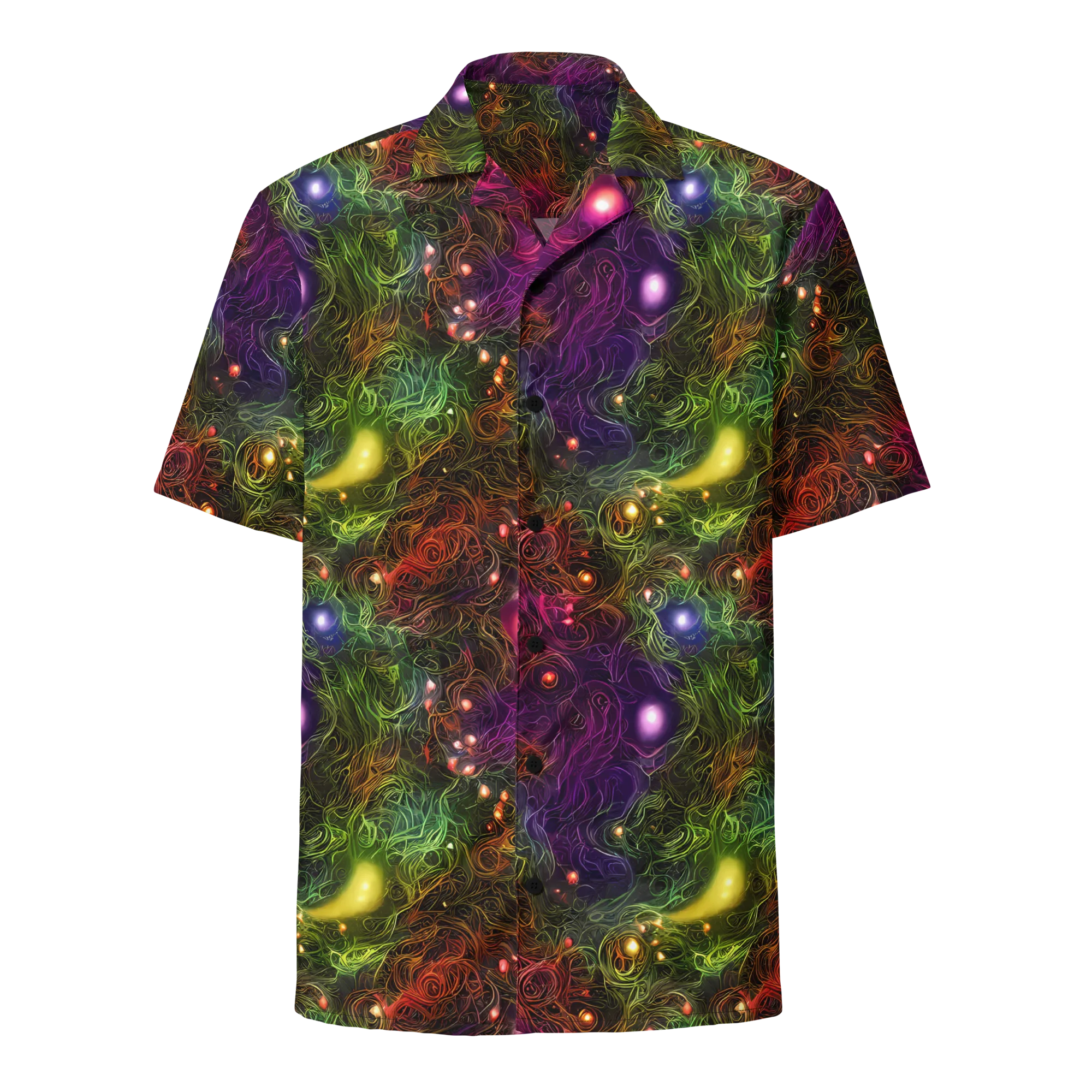 Cosmic Tendrils on Button Shirt — Front