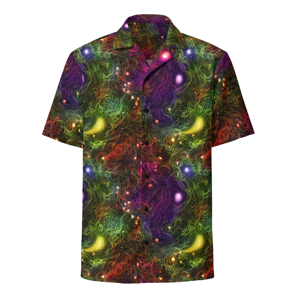 Cosmic Tendrils on Button Shirt — Front