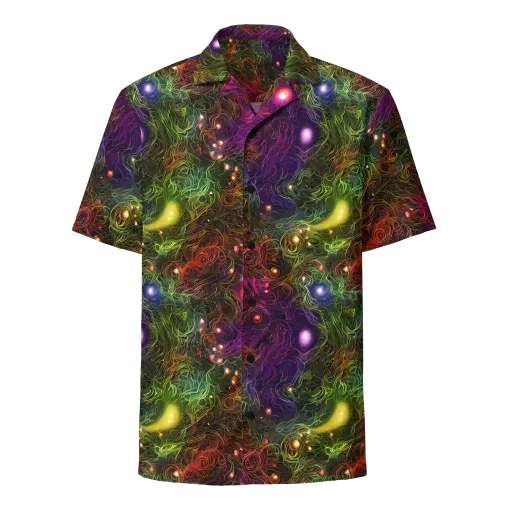 Cosmic Tendrils on a Button Shirt
