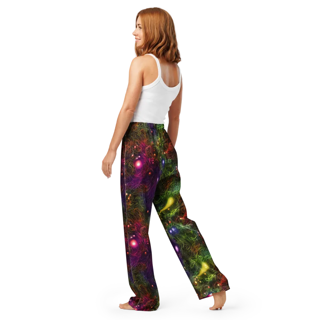 Cosmic Tendrils on Women's Pajama Pants — Back