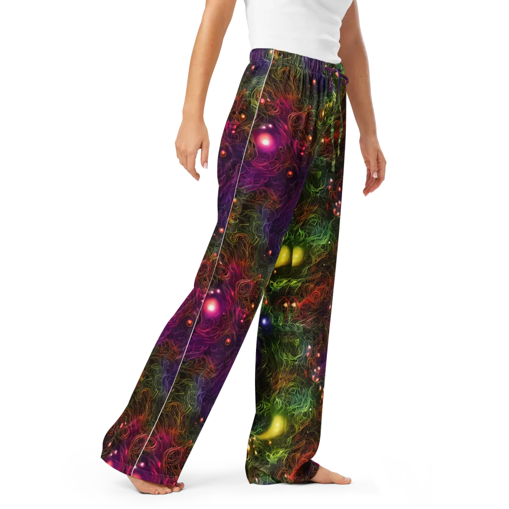 Cosmic Tendrils on Women's Pajama Pants — Right Front