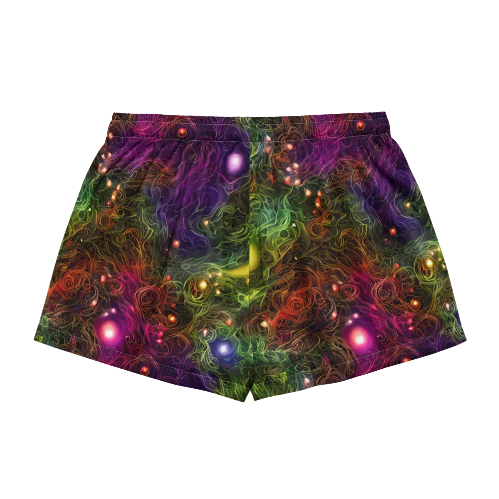 Cosmic Tendrils on Women's Pajama Shorts — Back