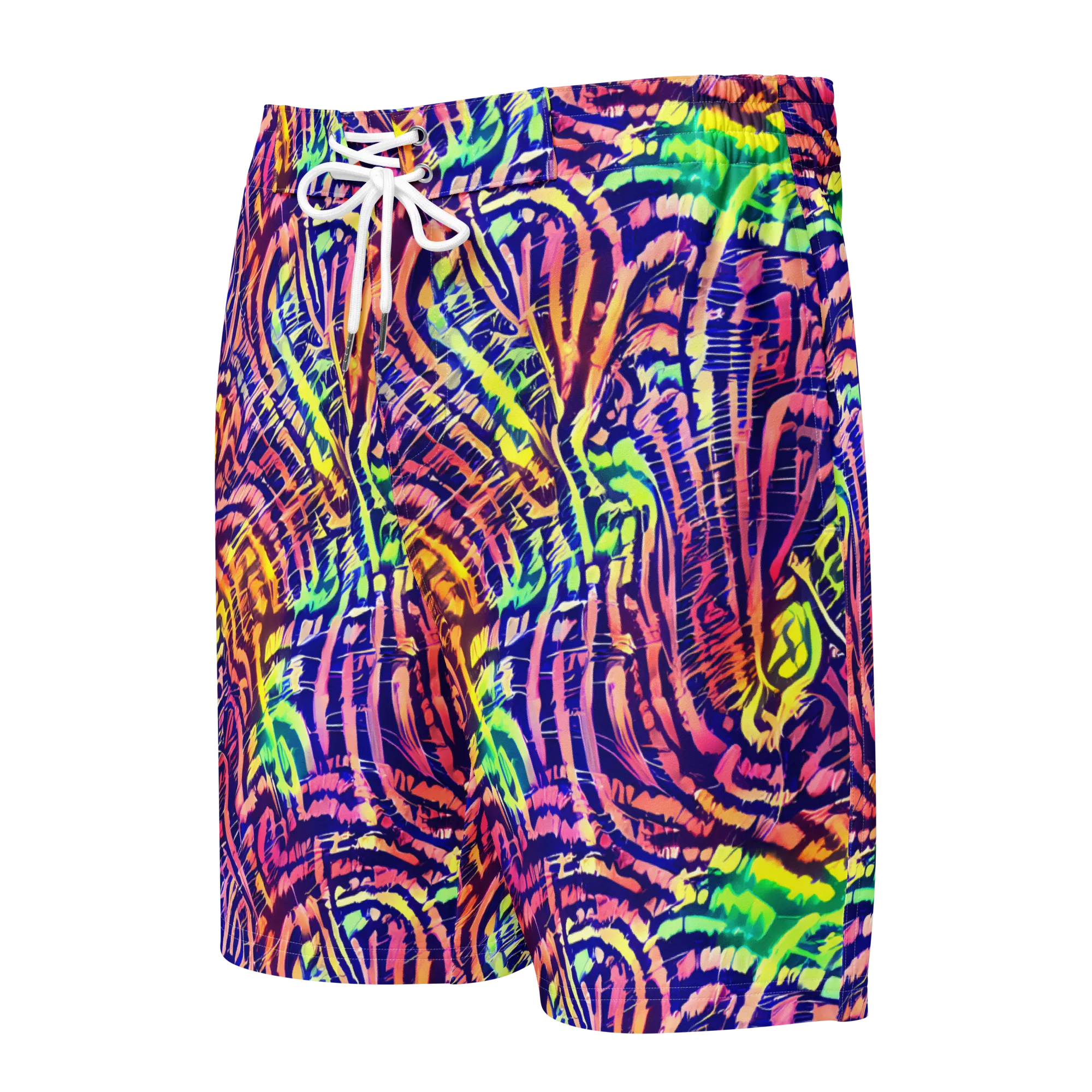 Acid Afterglow on Men's Board Shorts — Front