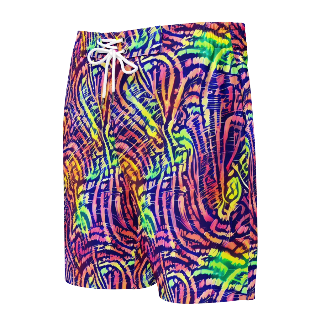 Acid Afterglow on Men's Board Shorts — Front