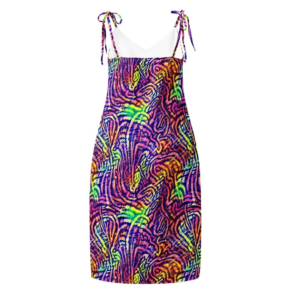 Acid Afterglow on Slip Dress — Back