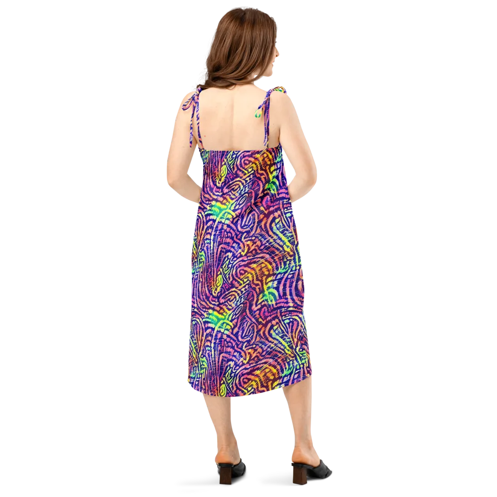 Acid Afterglow on Slip Dress — Back