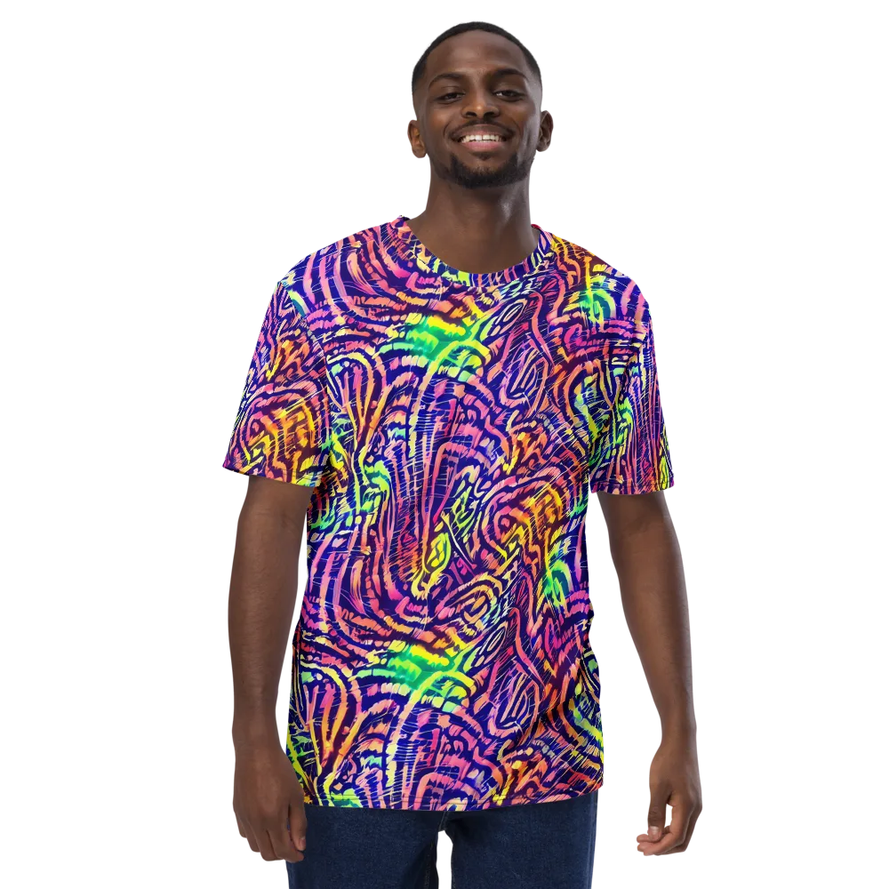 Acid Afterglow on Men's Crew Neck T-Shirt — Front