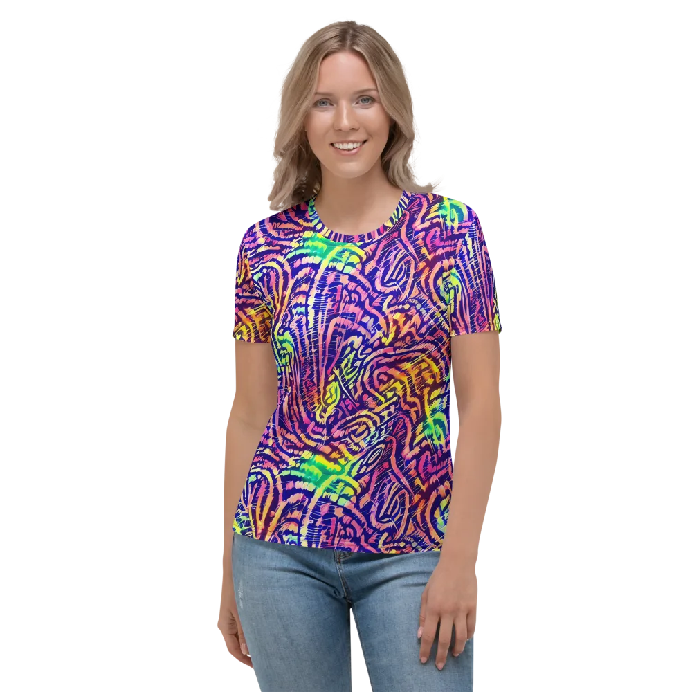 Acid Afterglow on Women's Crew Neck T-Shirt — Front