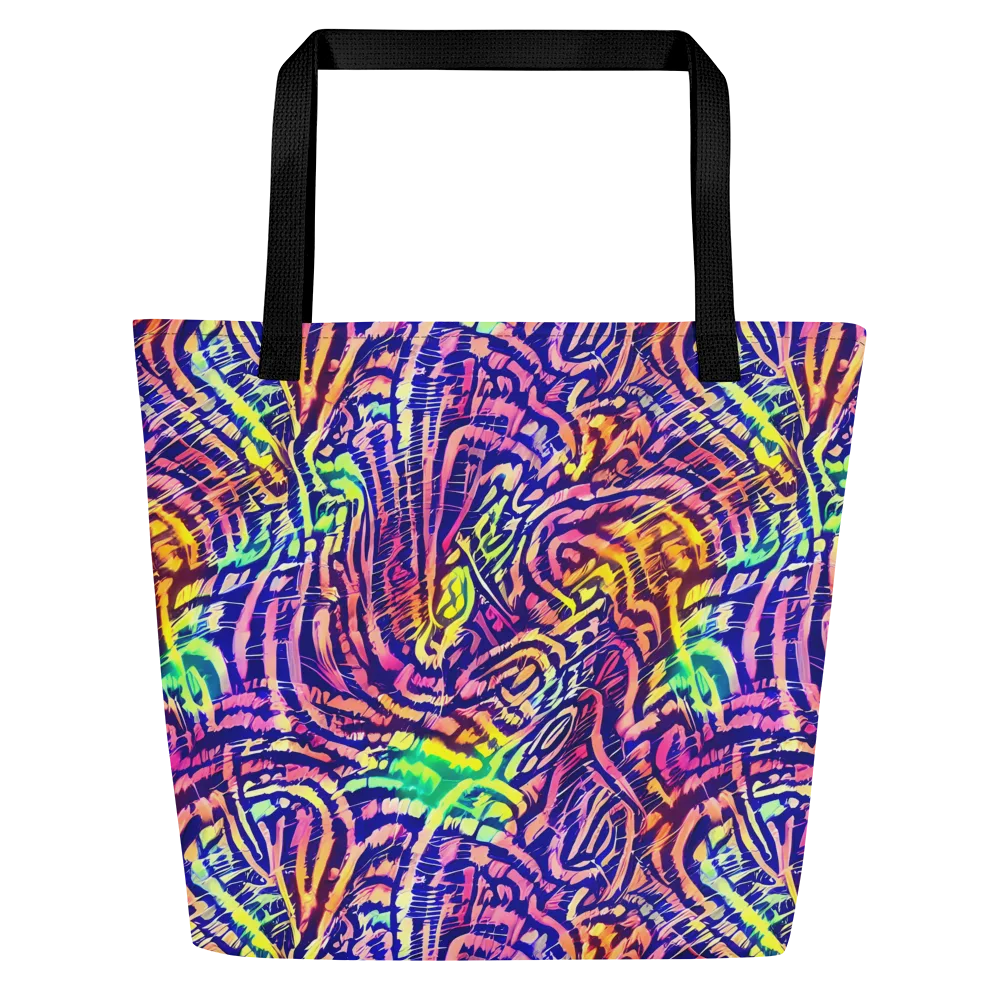 Acid Afterglow on Large Tote Bag W/ Pocket — Front
