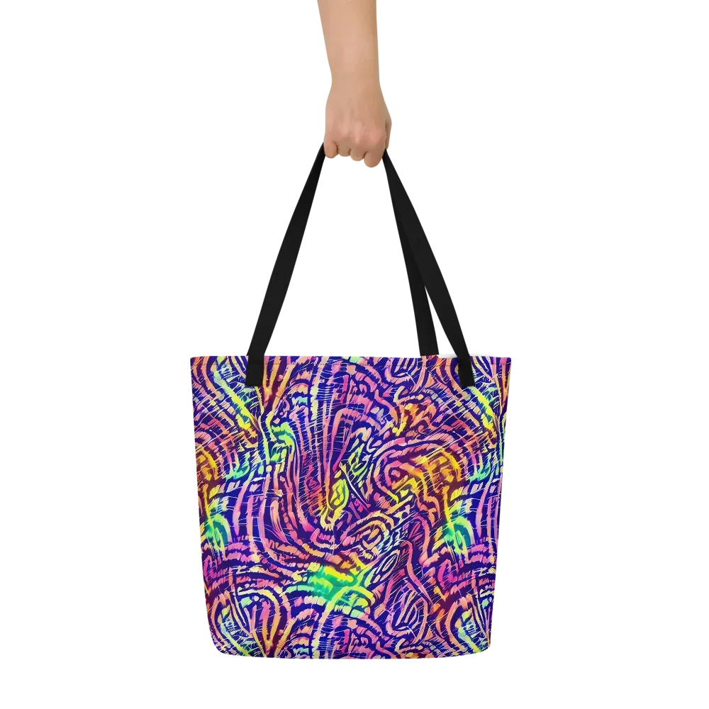 Acid Afterglow on Large Tote Bag W/ Pocket — Front