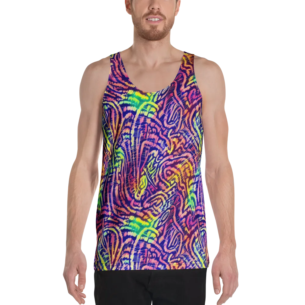 Acid Afterglow on Men's Tank Top — Front