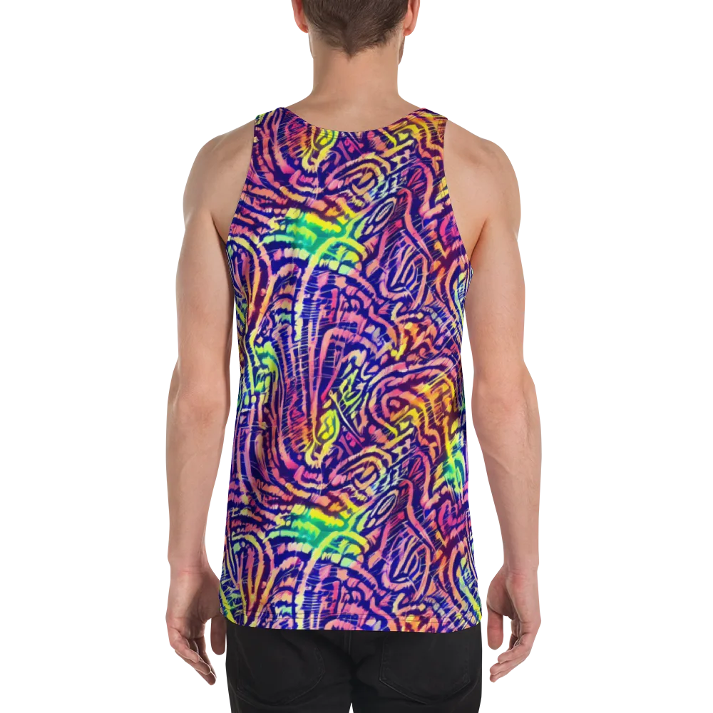 Acid Afterglow on Men's Tank Top — Back
