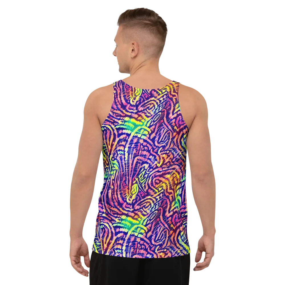 Acid Afterglow on Men's Tank Top — Back
