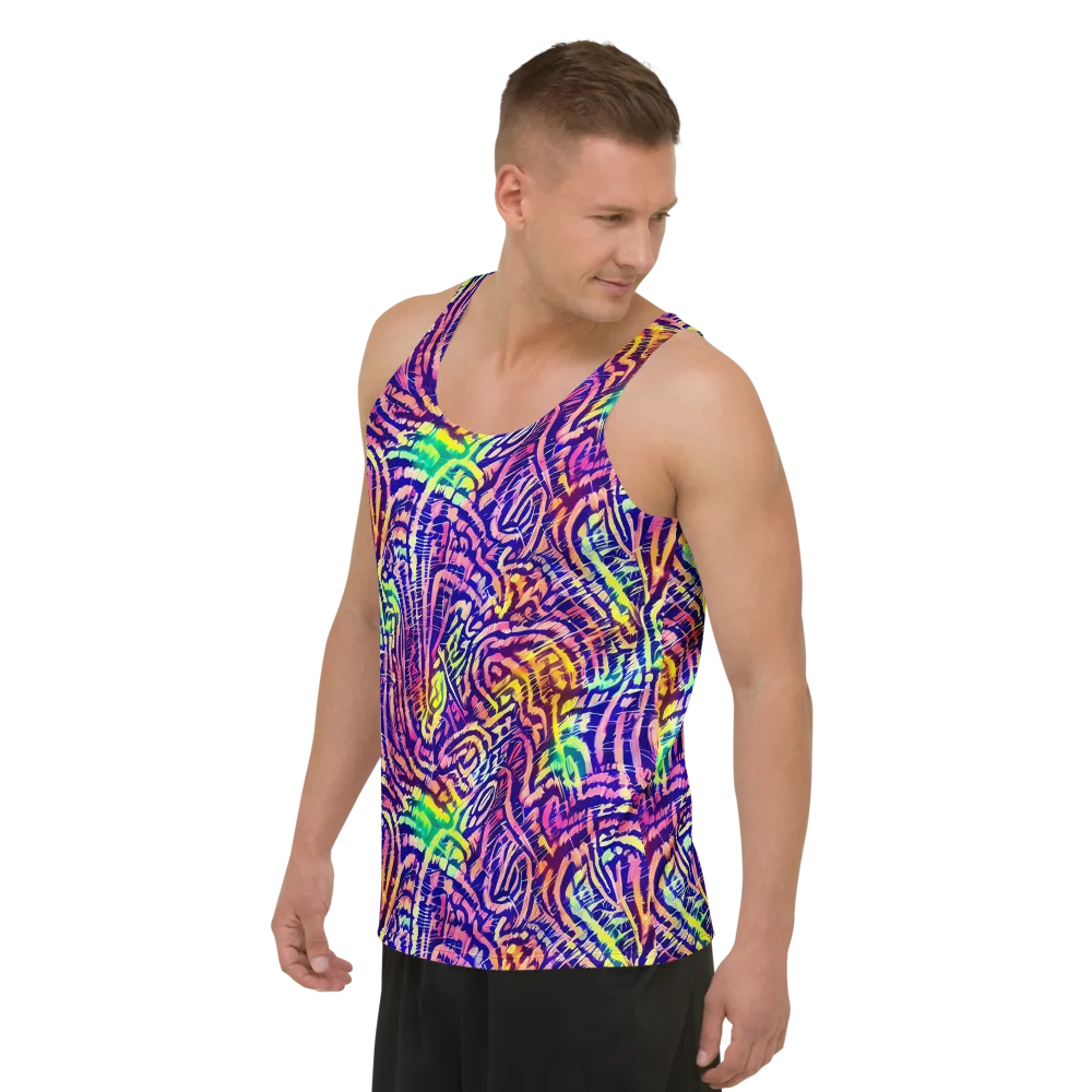 Acid Afterglow on Men's Tank Top — Left Front