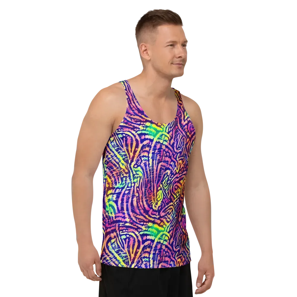 Acid Afterglow on Men's Tank Top — Right Front