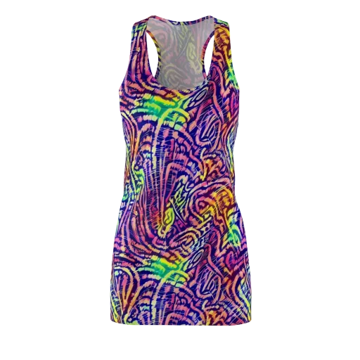 Acid Afterglow on a Racerback Dress