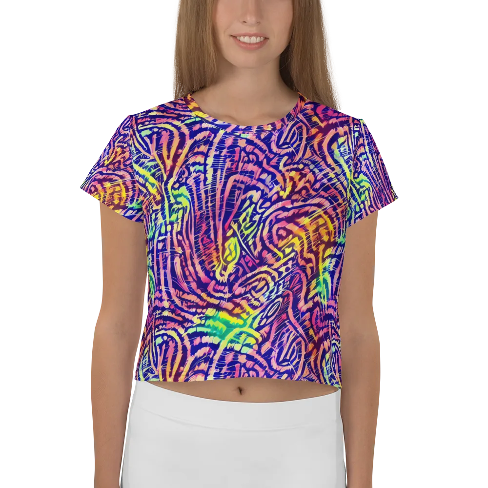 Acid Afterglow on Crop Tee — Front