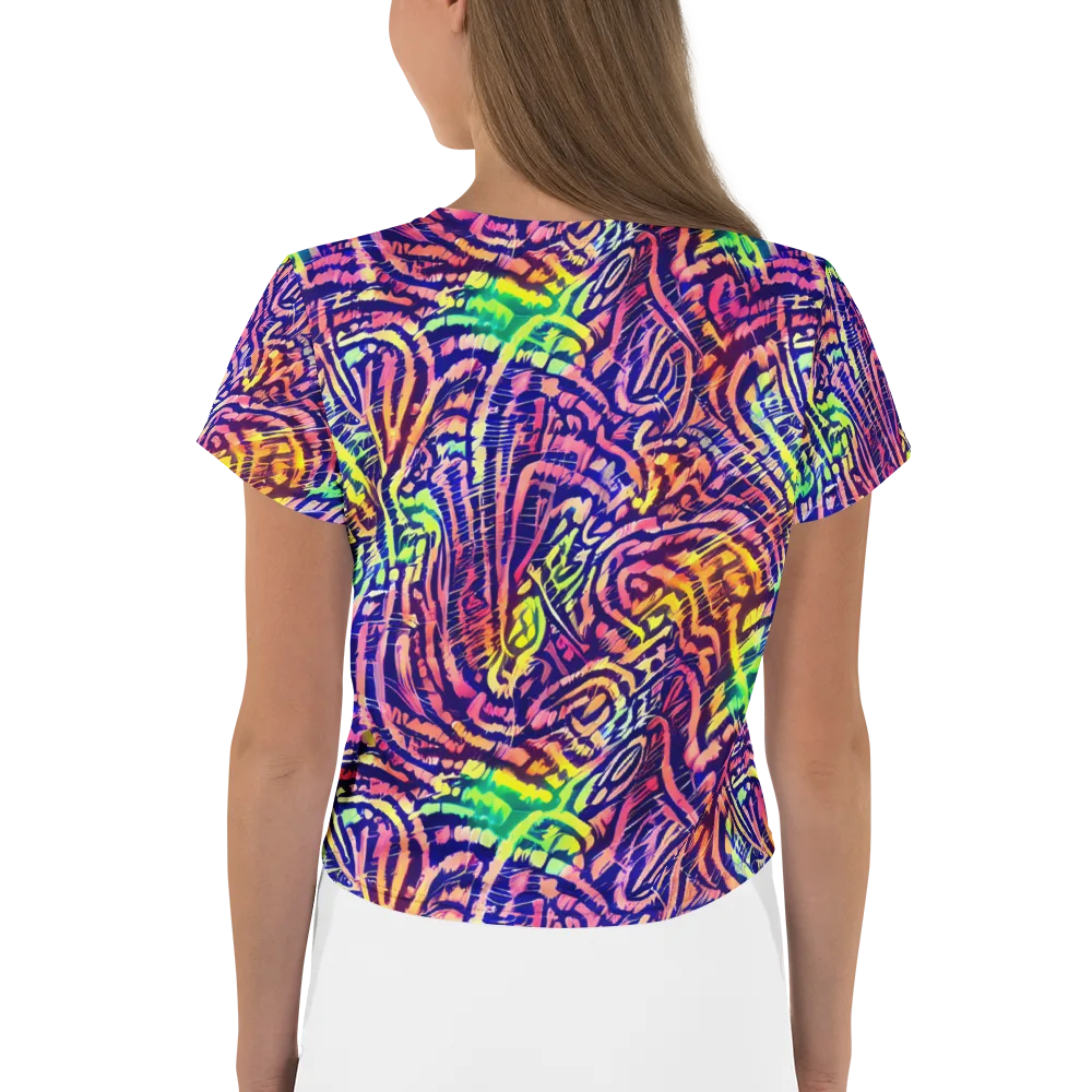 Acid Afterglow on Crop Tee — Back