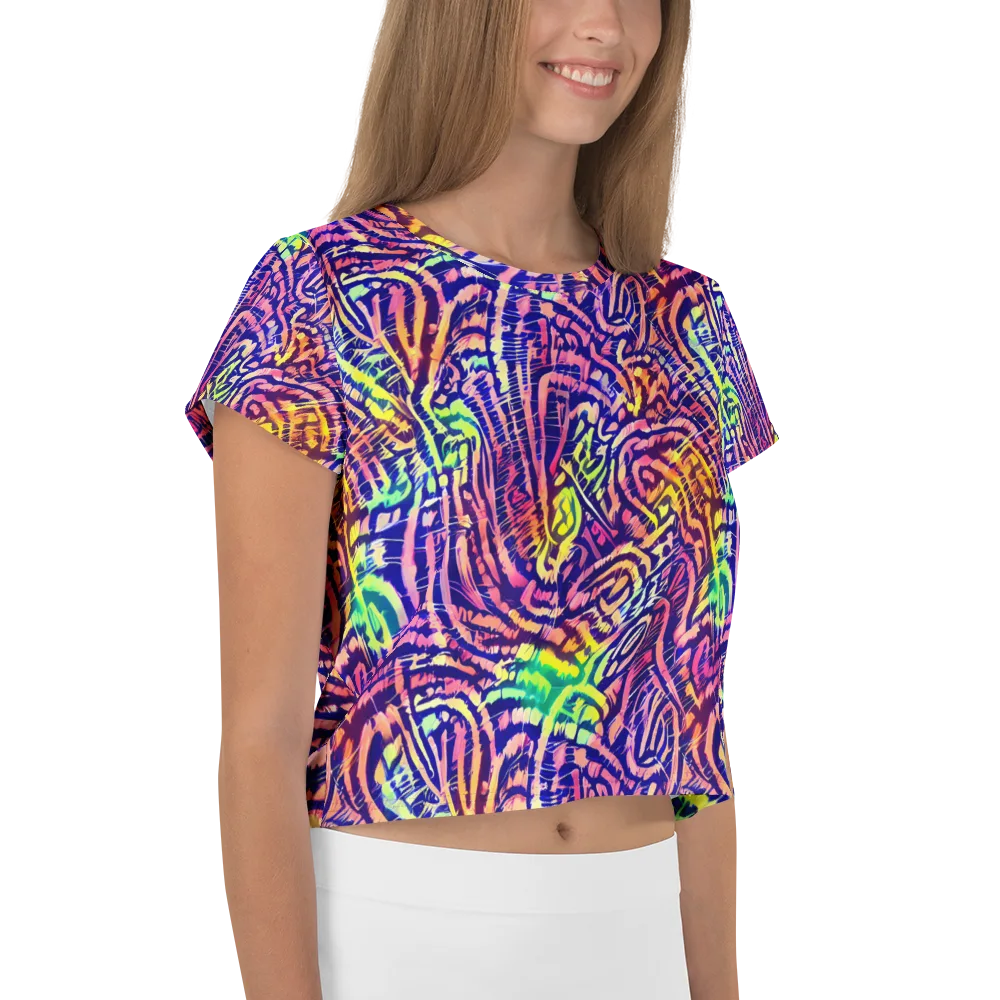 Acid Afterglow on Crop Tee — Right