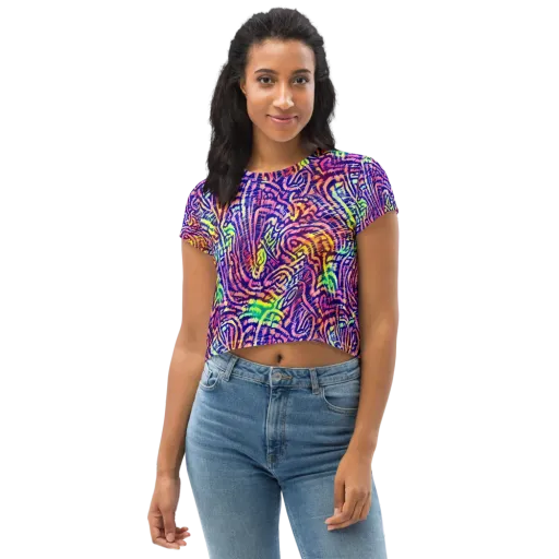 Acid Afterglow on a Crop Tee
