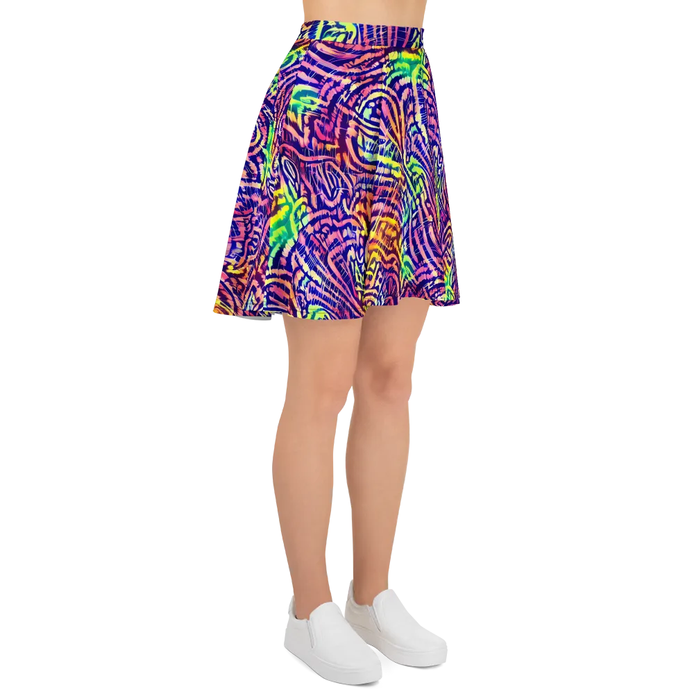 Acid Afterglow on Skater Skirt — Right