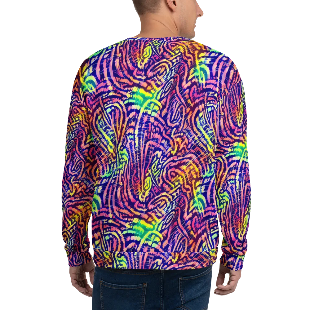 Acid Afterglow on Sweatshirt — Back