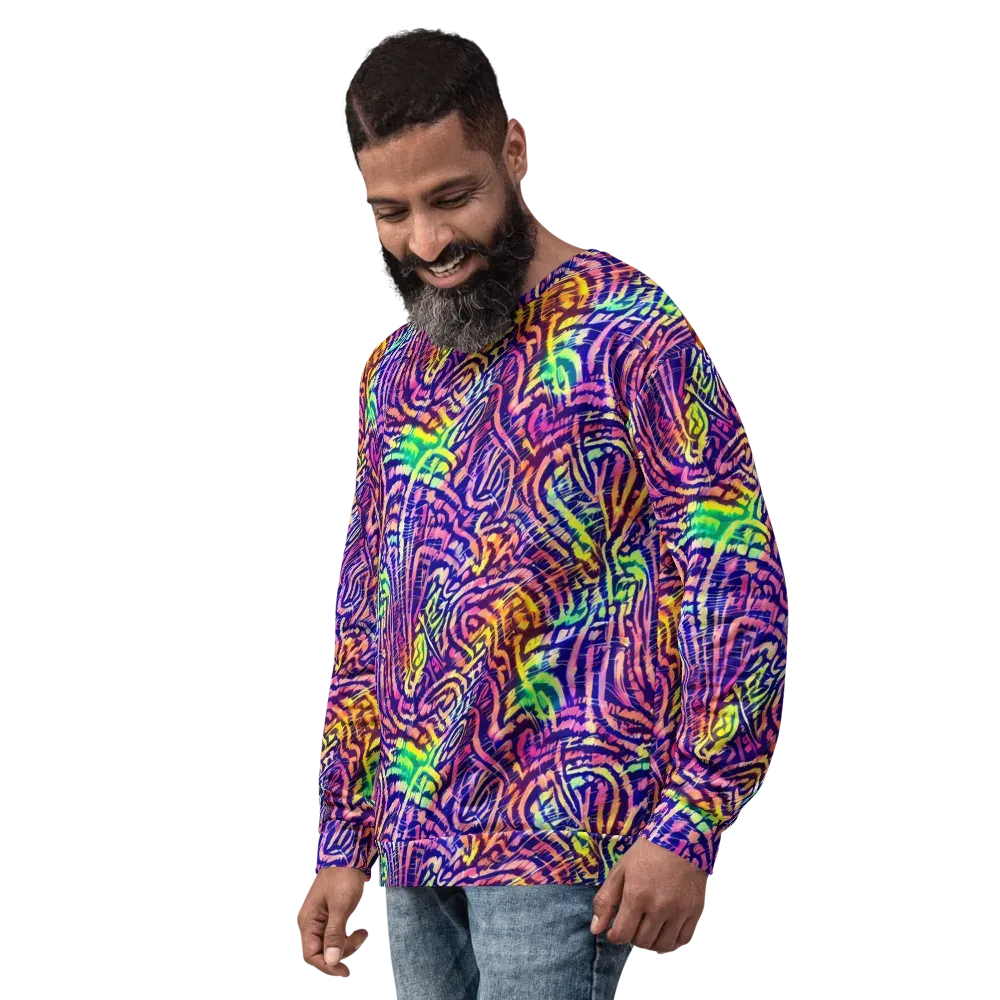 Acid Afterglow on Sweatshirt — Left Front