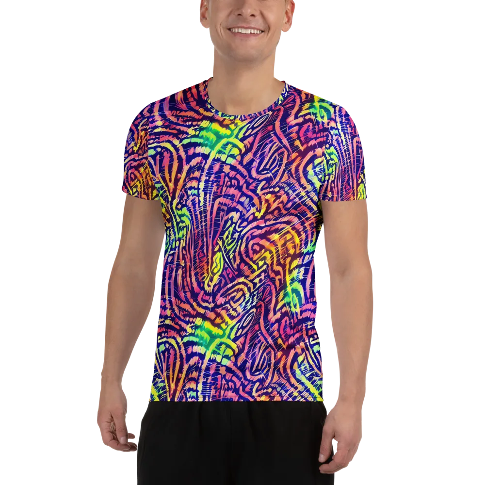 Acid Afterglow on Men's Athletic T-Shirt — Front