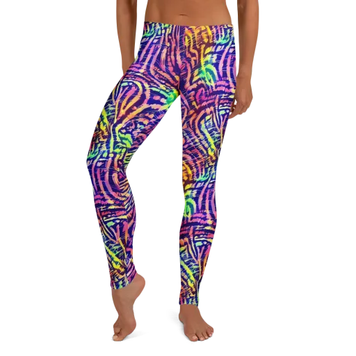 Acid Afterglow on a Leggings