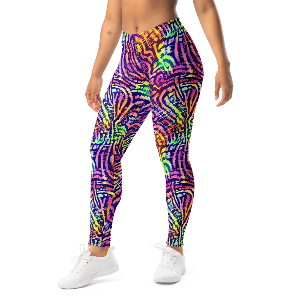 Acid Afterglow on Leggings — Left Front