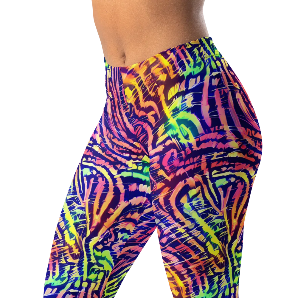 Acid Afterglow on Leggings — Left Front