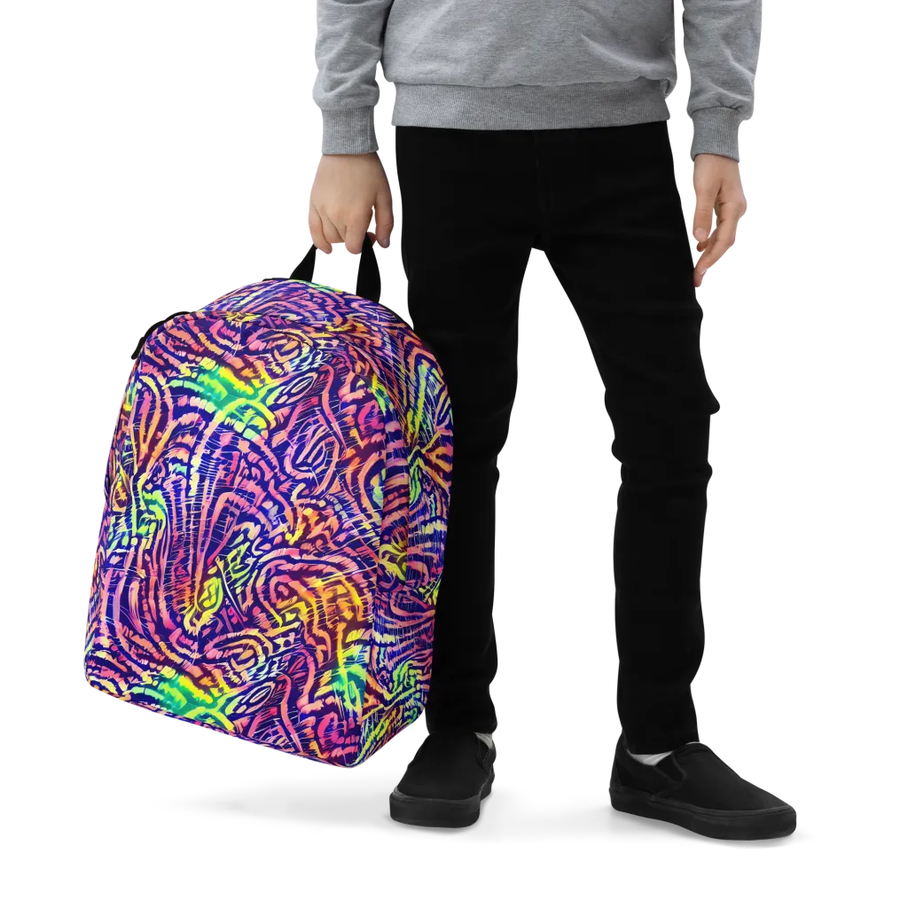 Acid Afterglow on Minimalist Backpack — Zoomed-in