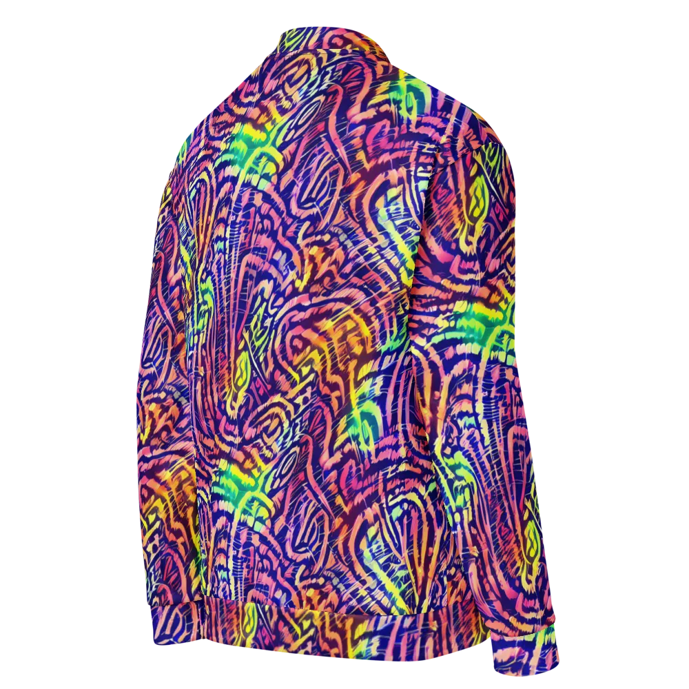 Acid Afterglow on Bomber Jacket — Right Back