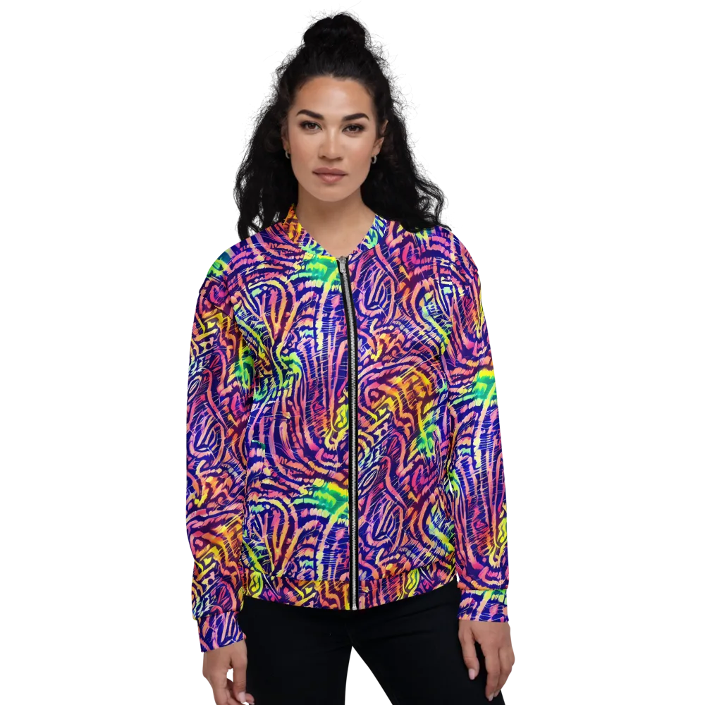 Acid Afterglow on Bomber Jacket — Front