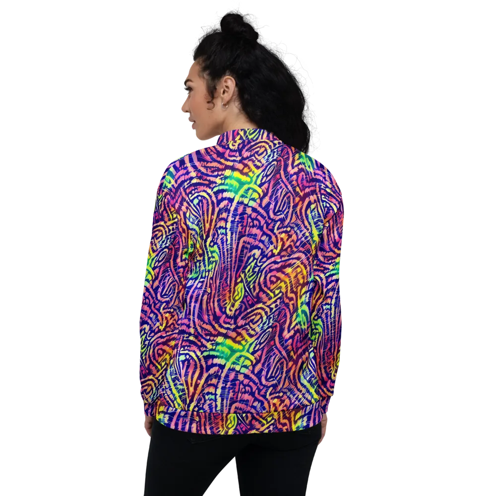 Acid Afterglow on Bomber Jacket — Back