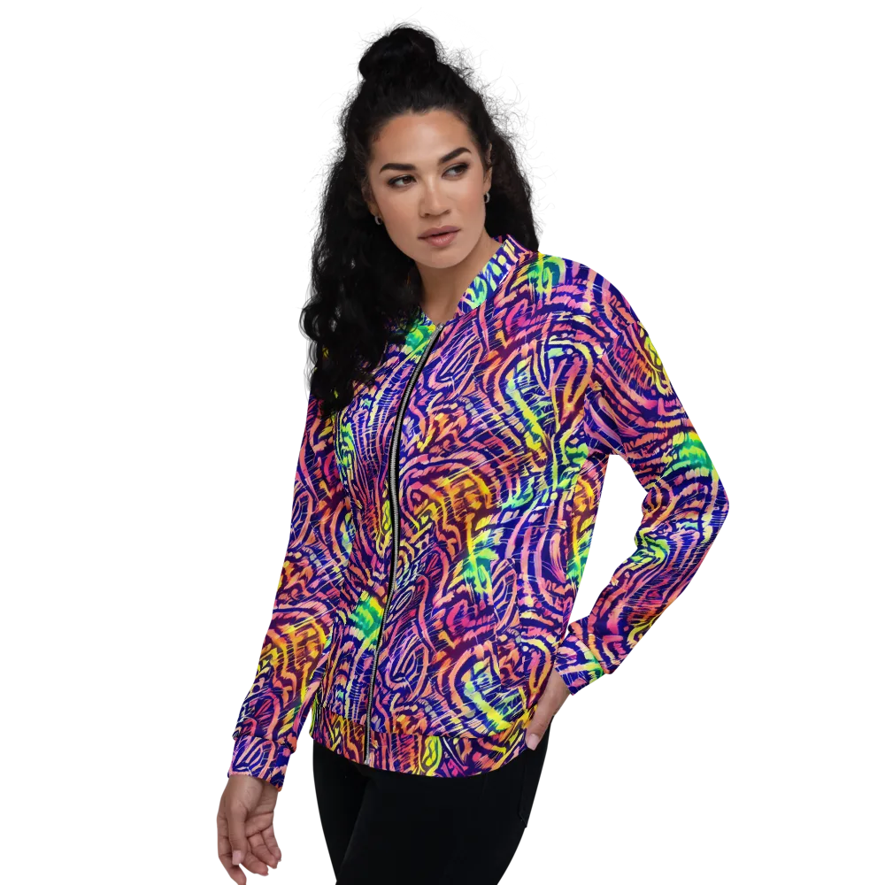 Acid Afterglow on Bomber Jacket — Left