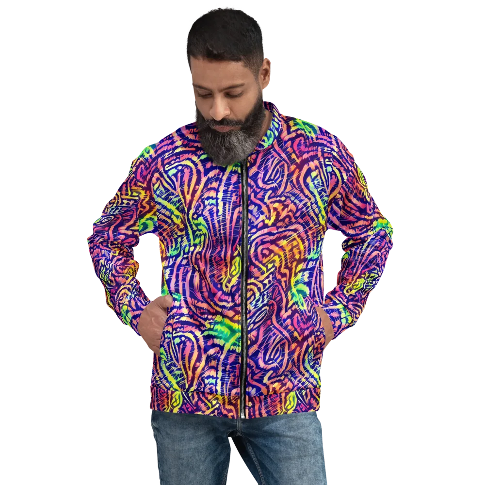 Acid Afterglow on Bomber Jacket — Front