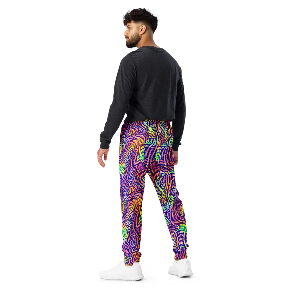 Acid Afterglow on Men's Joggers — Back
