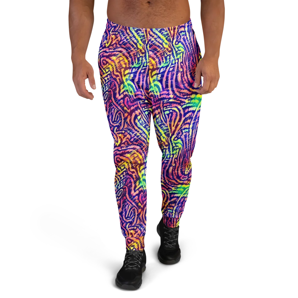 Acid Afterglow on Men's Joggers — Front