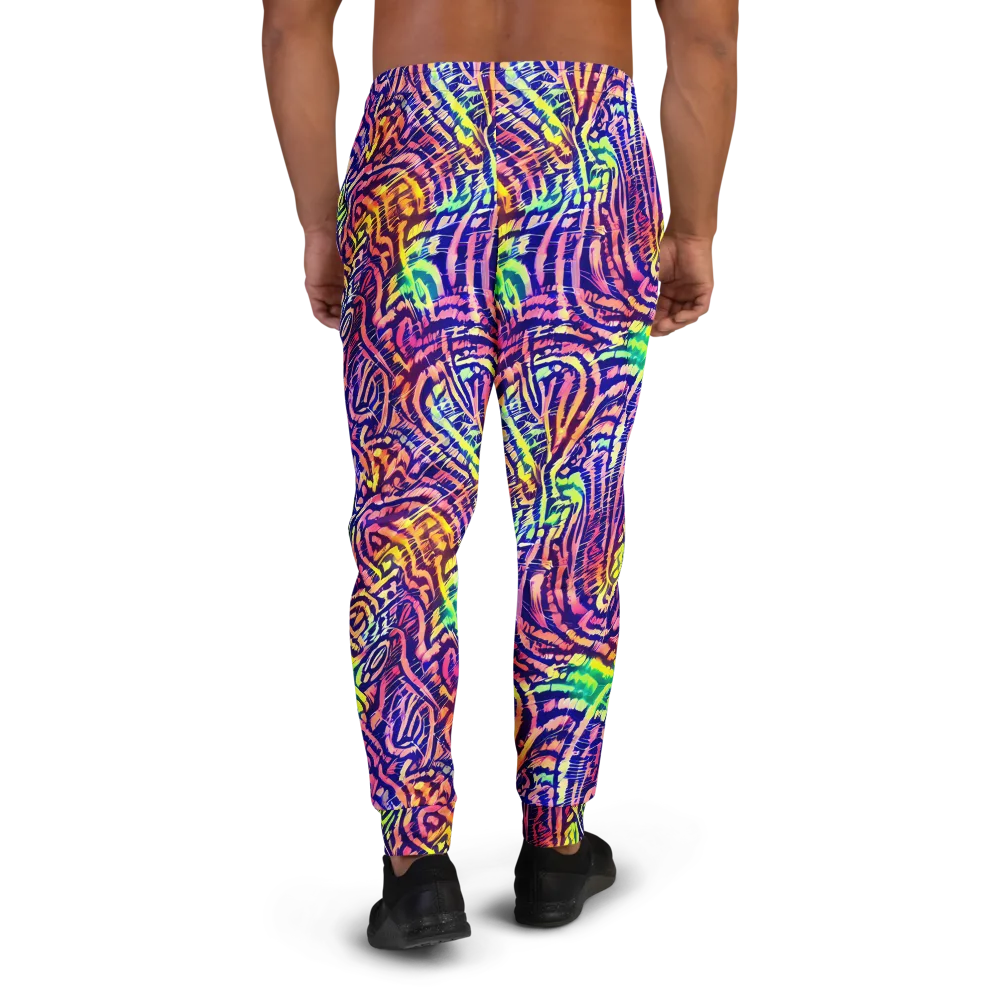 Acid Afterglow on Men's Joggers — Back