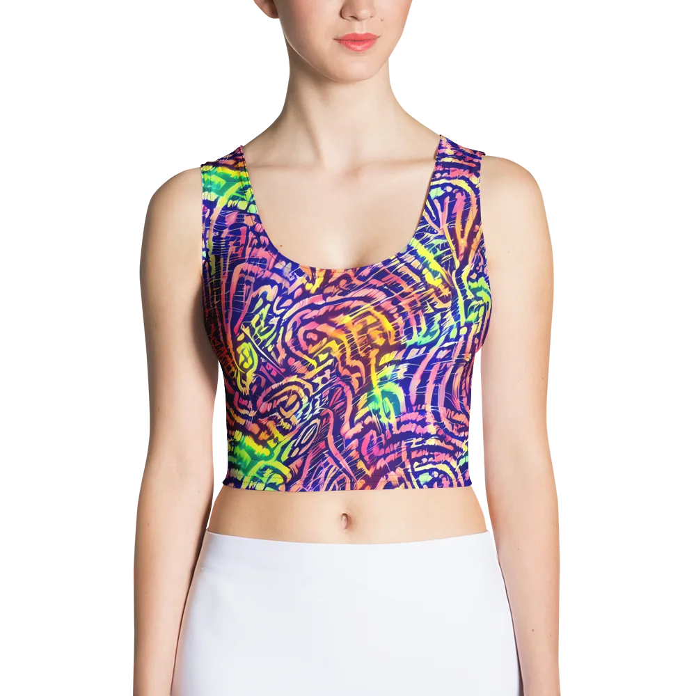 Acid Afterglow on Crop Top — Front